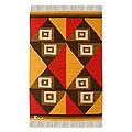 Peruvian 'Kites' Wool Rug (2' x 3')