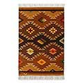 Peruvian Wari Star Wool Rug (2' x 3')