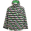 Sessions Pals Men's Zig-zag Green Snowboard Jacket