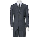 Ferrecci Men's Two-button Charcoal Grey 3-piece Men's Suit
