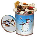 Popcorn Factory Snowmen Deluxe Snack Tin