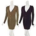 JFW Women's Long Buttoned Cardigan Sweater Dress