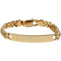 14k Yellow Gold over Sterling Silver Children's ID Bracelet