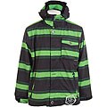 Sessions Flicker Men's Green Stripe Snowboard Jacket