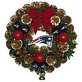 New England Patriots Christmas Wreath
