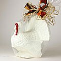 Golda & I Chocolatiers Large White Chocolate Turkey