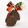 Golda & I Chocolatiers Medium Milk Chocolate Turkeys (Set of 2)