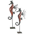 Wooden Seahorse Figurines Set