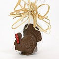 Golda & I Chocolatier's Small Milk Chocolate Turkeys (Set of 4)