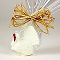 Golda & I Chocolatier's Small White Chocolate Turkeys (Set of 4)