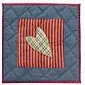 Primitive Hearts 16-inch Throw Pillows (Set of 2)