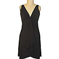 London Times Women's Solid Matte Jersey Dress