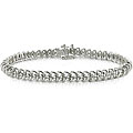 Sterling Silver 1ct TDW Diamond Tennis Bracelet (J-K, I3)
