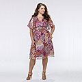 Kiyonna Clothing Women's Plus Size Chiffon Dress
