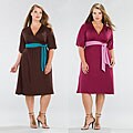 Kiyonna Clothing Women's Plus Size 'Whitney' Waist Tie Dress