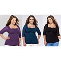 Kiyonna Clothing Women's Plus Size 'Shauna' Sweetheart Top