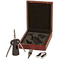 Rosewood Finish 3-piece Wine Gift Set