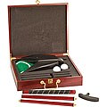 Rosewood Finish Executive Golf Gift Set