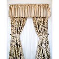 Springfield Gold/ Eggplant Curtain Panel Pair (50 in. x 84 in.)