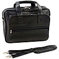 Explore Double Gusset Zip Front Black Laptop Case