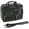 Explore Double Gusset Pocketed Black Laptop Case