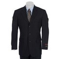 Adolfo Men's Navy Solid 3-button Suit
