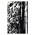 Handmade Soho Black/ White Deco New Zealand Wool Rug (9'6 x 13'6)