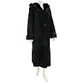 Nuage Women's Vienna Black Long Coat
