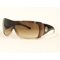 Versace 'VE 4125/S' Women's Brown Designer Sunglasses
