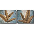 Jordan Gray 'Palm Fronds I and II' Canvas Art Set