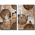 John Kime 'Concentration I and II' Canvas Art Set