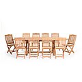 Teak 'Niza' 11-piece Patio Dining Set