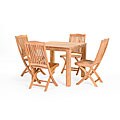 Teak 'Niza' 5-piece Patio Dining Set