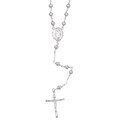 Sterling Silver 26-inch Beaded Rosary