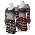 Funky People Junior's Printed Knit Dress