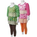 SWAK Girl's Bright Color Tunic and Legging Set