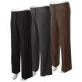Jenni Max Women's Flat Front Low Rise Trousers