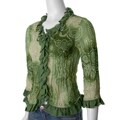 Piano Brand Women's Ruffled Crinkle Top