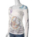 Self Esteem Junior's Long-sleeve V-neck Burnout T-shirt