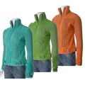 Oscar Piel Women's Suede Trimmed Sweater Jacket