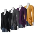 Peony Brand Junior's Long-sleeve Open Front Cardigan