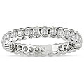 18k White Gold 7/8ct TDW Diamond Eternity Ring (H-I, SI) (Size 7)