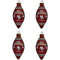 San Francisco 49ers Teardrop Ornaments (Set of 4)