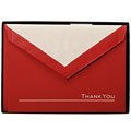 Cranes Hand-engraved Flame Ecru 'Thank You' Notes (Set of 10)