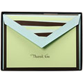 Cranes Hand-engraved Stripe 'Thank You' Notes
