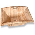 Baden Bath Rectangle Fan Travertine Vessel Sink