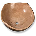 Baden Bath Round Travertine Vessel Sink