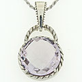 Meredith Leigh Sterling Silver Rose de France Necklace