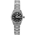 Seiko Women's Automatic 5 Black Dial Stainless Steel Watch