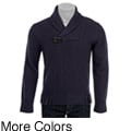 Cloth Logic Men's Wool Blend Button-neck Sweater